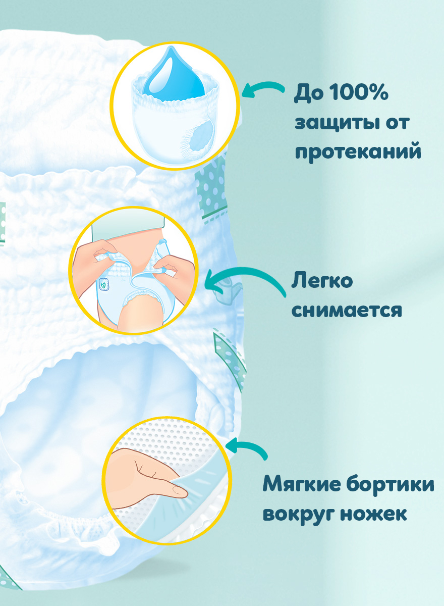 Трусики Pampers XL (12-17кг) 168 шт. - фото 12