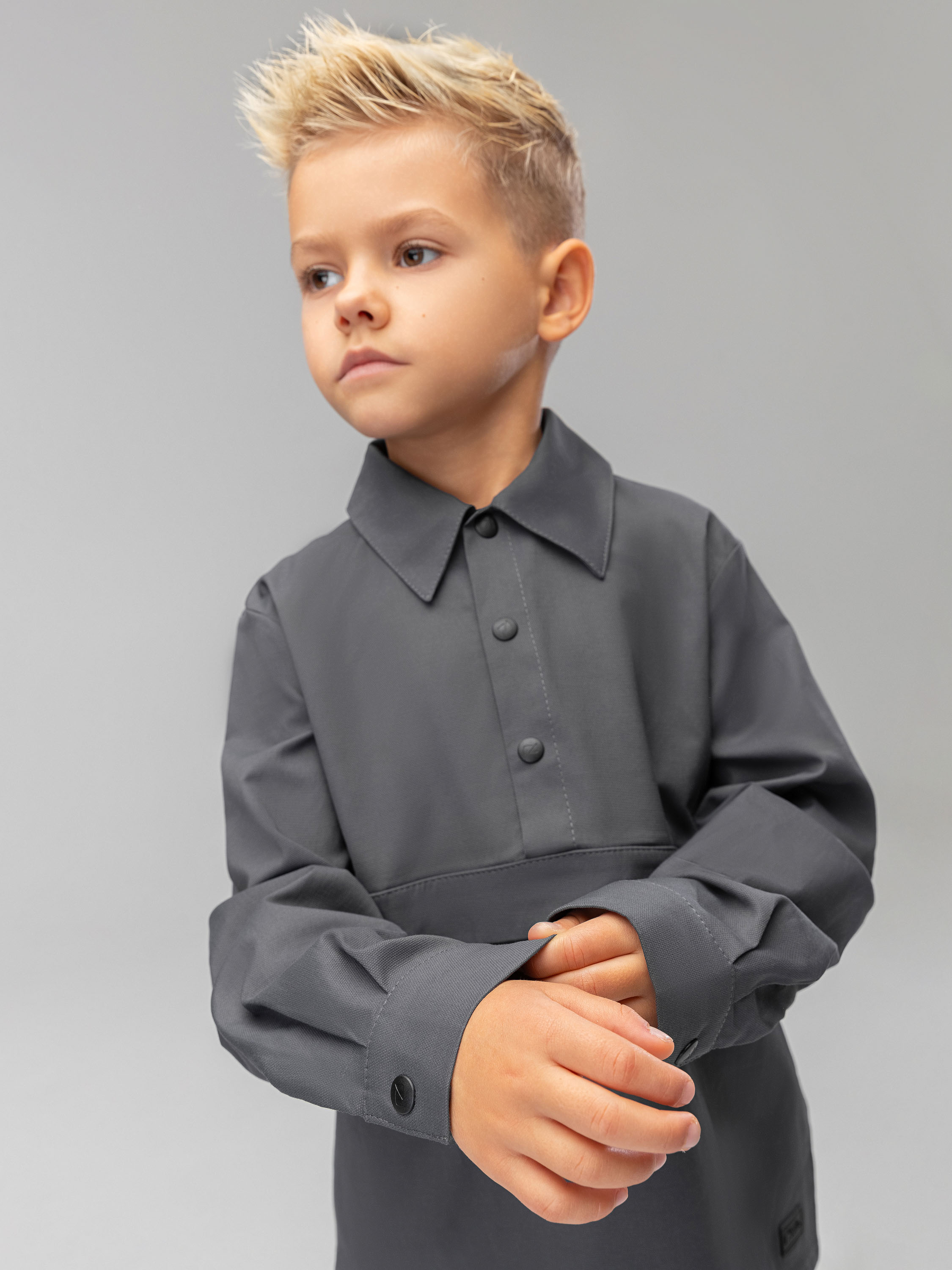 Рубашка Bodo 24-13MU_серый - фото 4