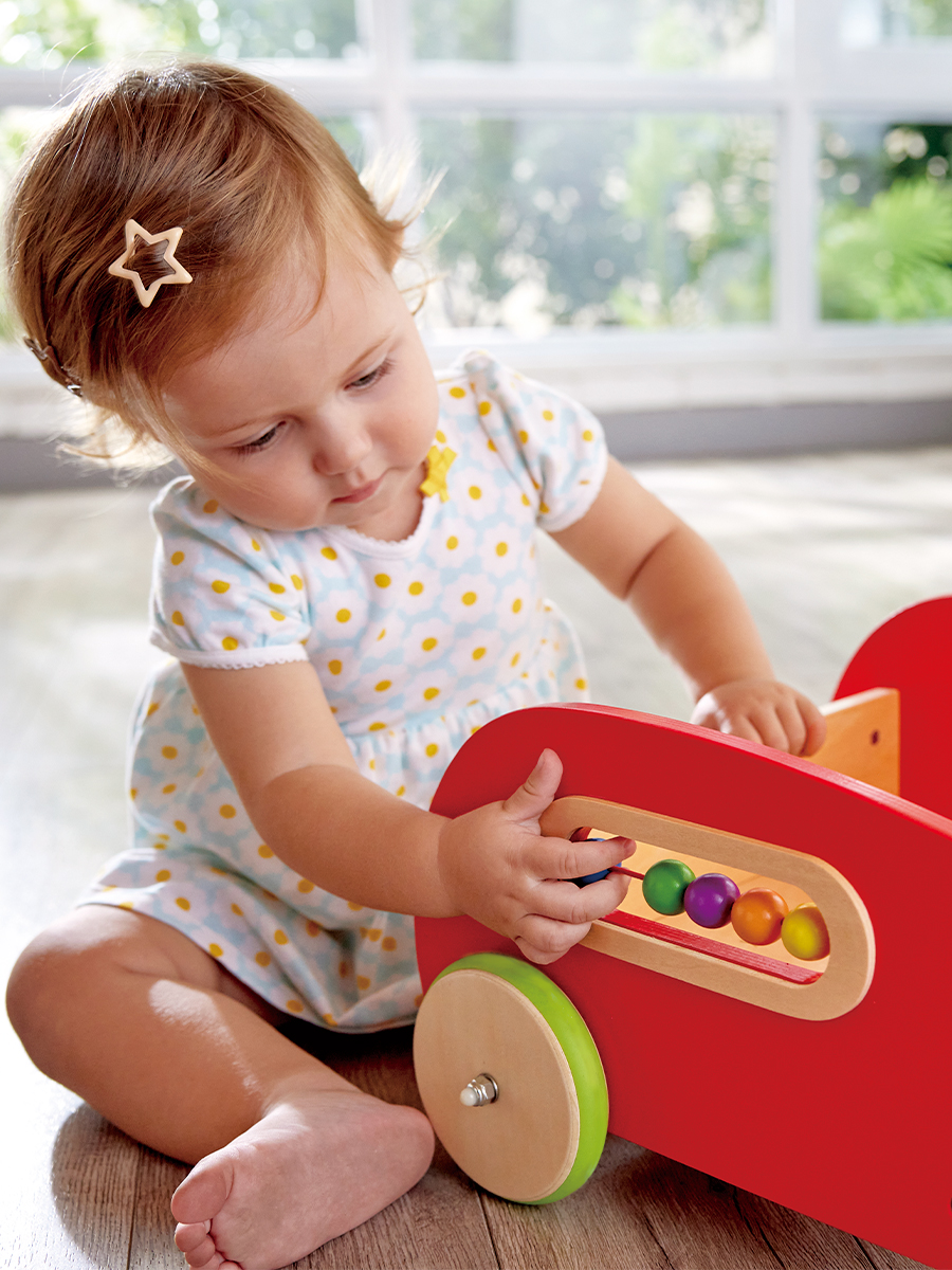 Ходунки Hape Волшебные с ручкой красный - фото 2