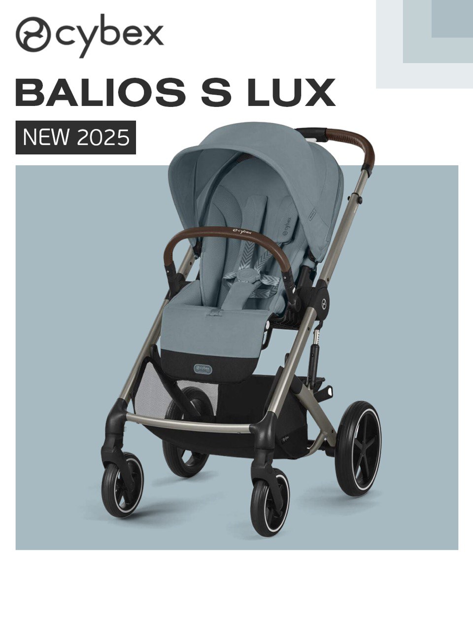 Коляска прогулочная Cybex Balios S Lux 2025 синий - фото 1