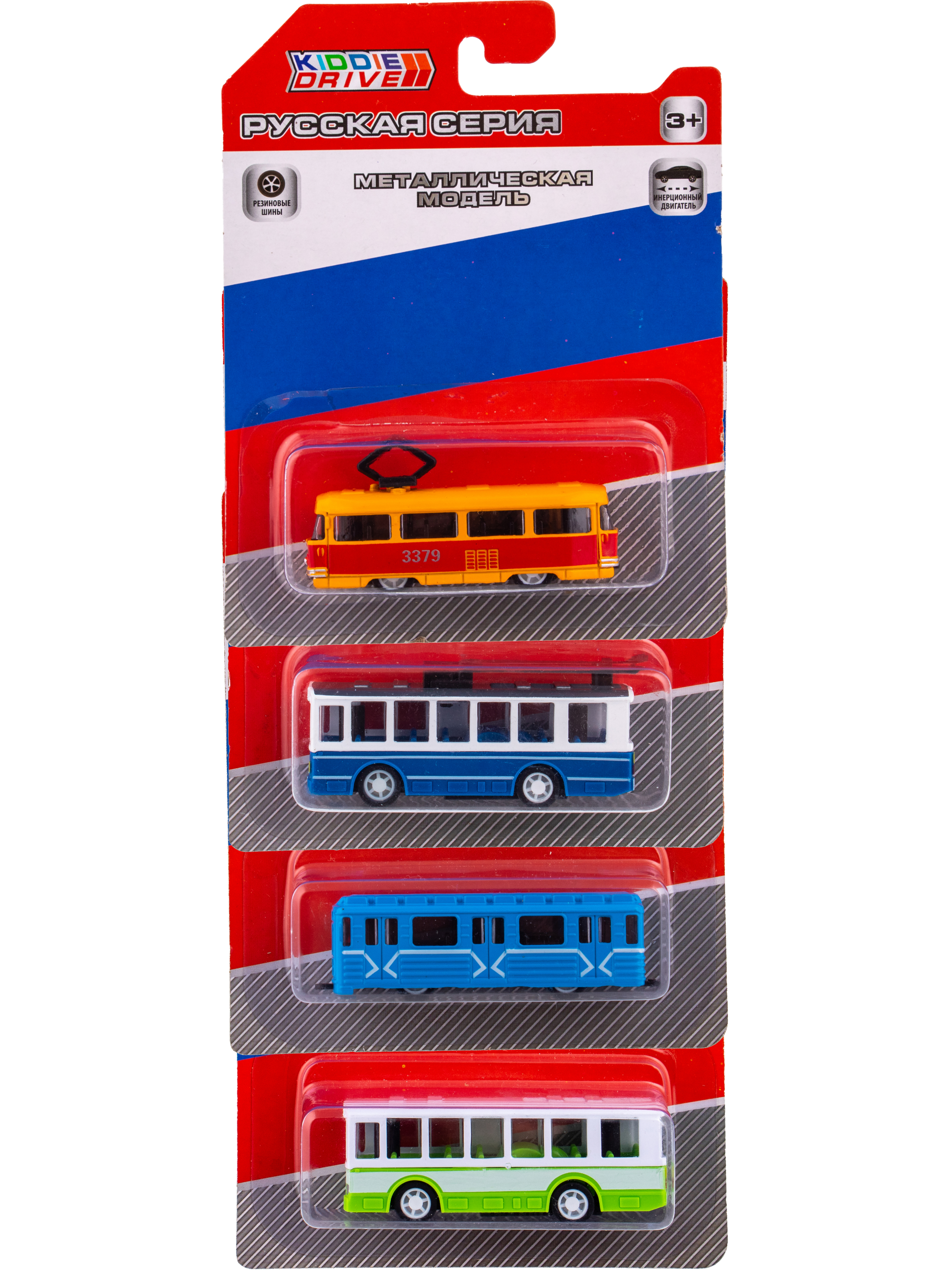 Игровой набор KiddieDrive Городской транспорт 4 шт 750715_н - фото 19