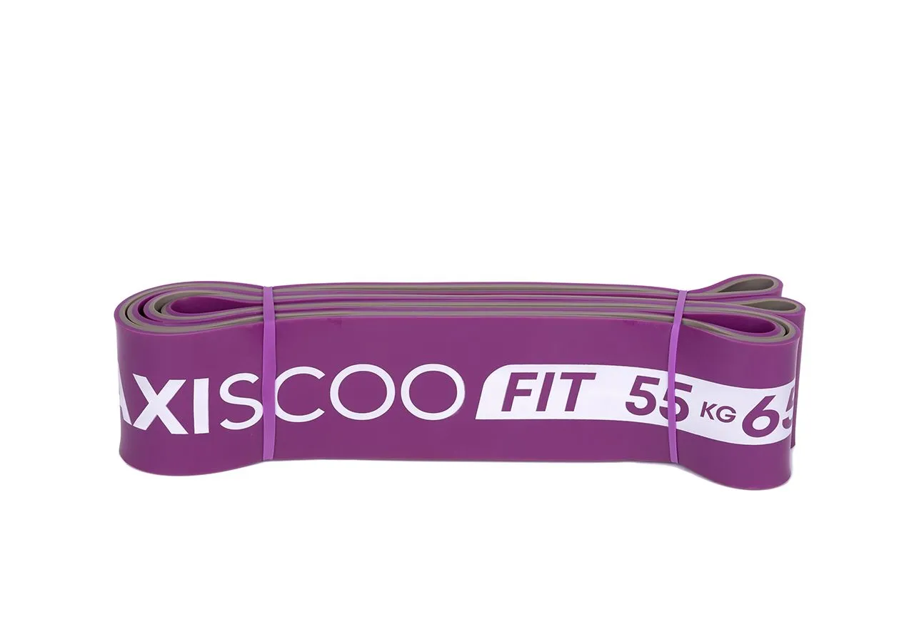 Эспандер ленточный MAXISCOO FIT 55–65 кг, серо-фиолетовый - фото 2