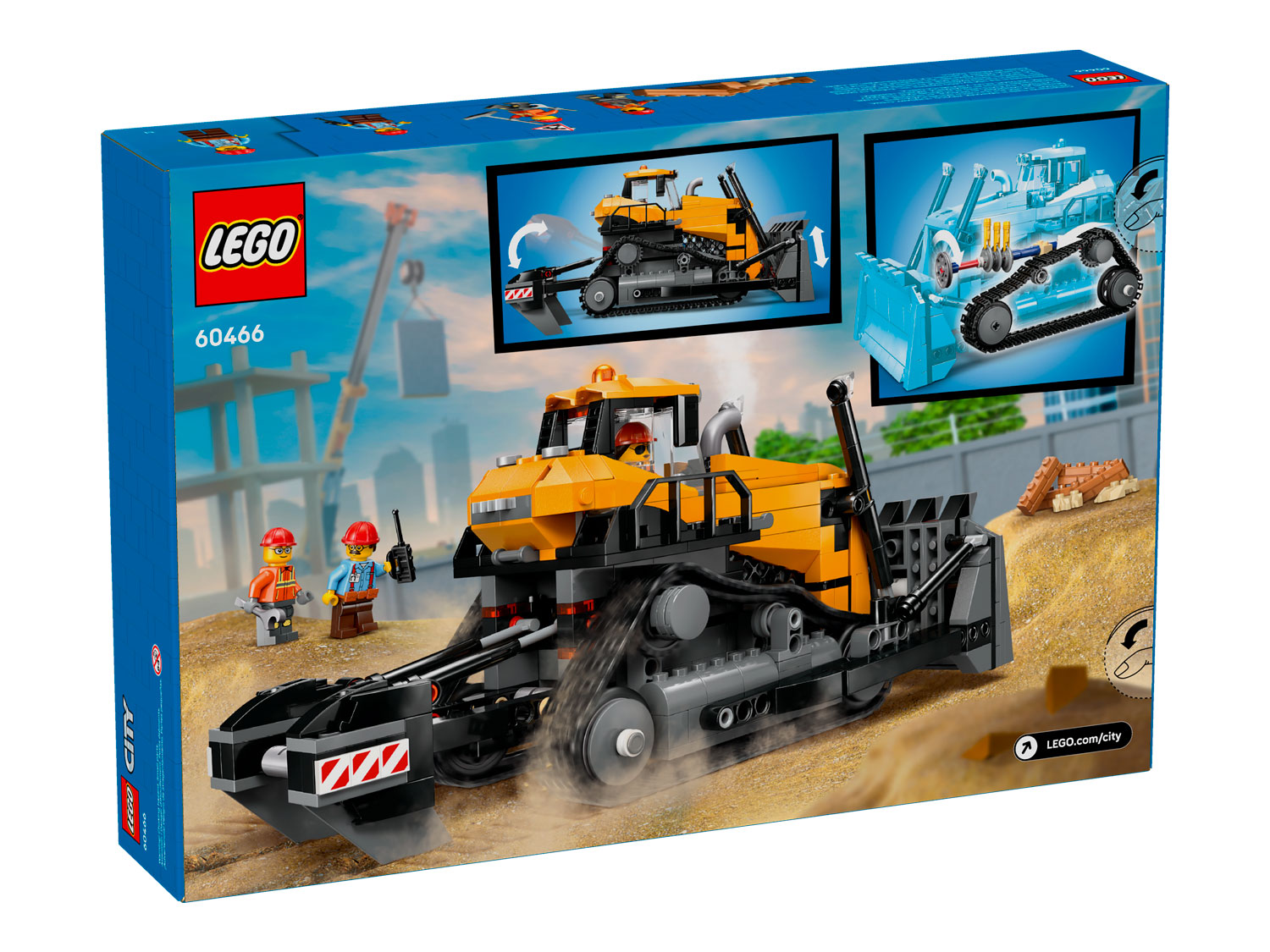 Конструктор LEGO City Желтый бульдозер 682 дет. - фото 6