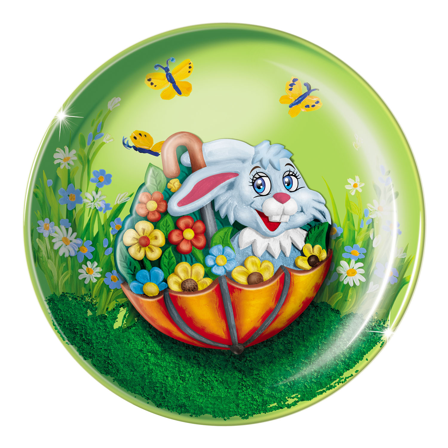 Набор для творчества Фантазер Новый год Зайчик роспись красками - фото 2