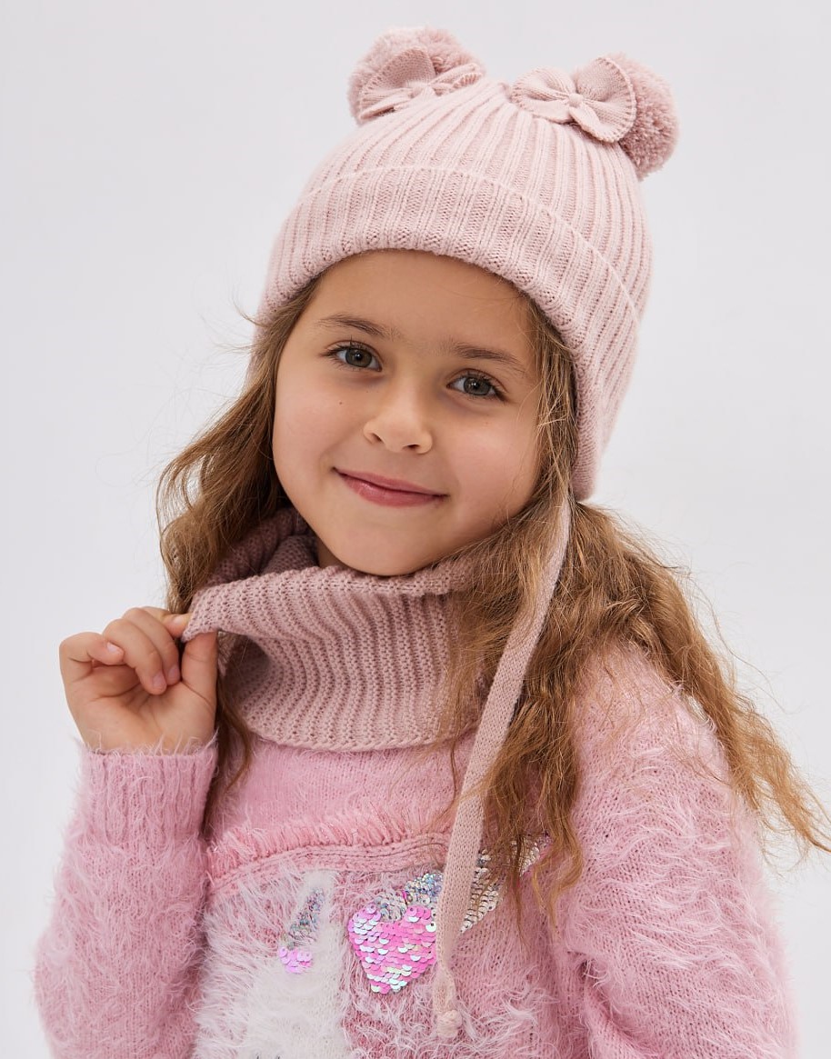 Шапка и снуд Wloo шапка-снуд-2 помпона - фото 1