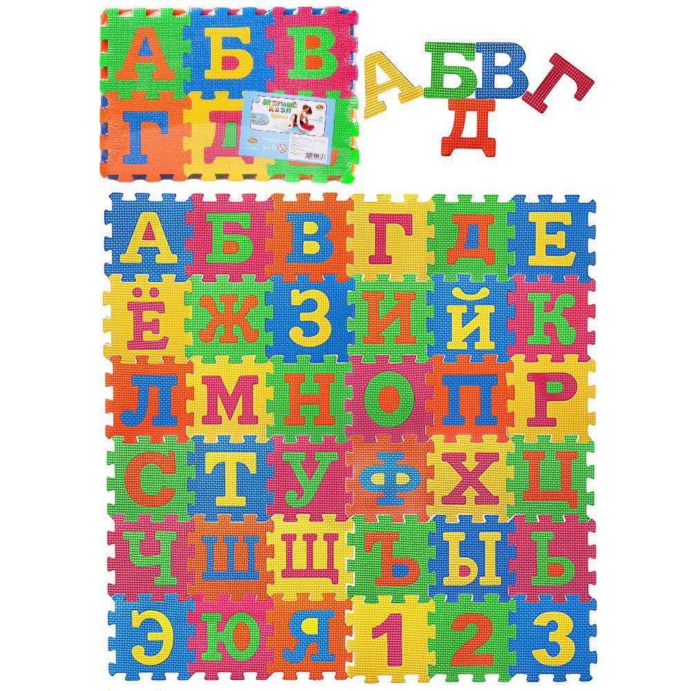 Коврик-пазл Изучаем буквы ABTOYS Мягкие пазлы 90 деталей - фото 2