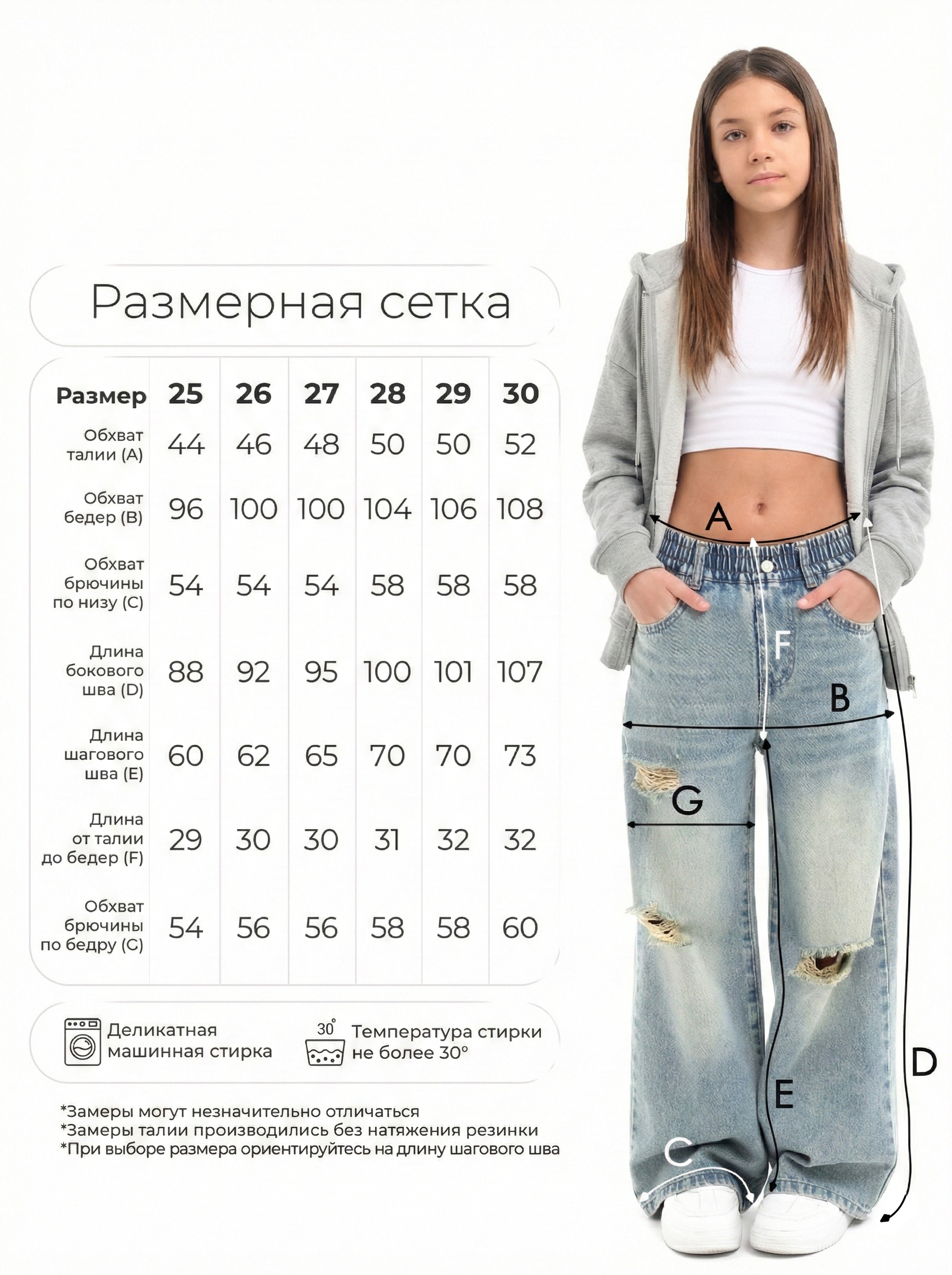 Джинсы СИНИЙ МИР WD91635NJ-G63 - фото 9