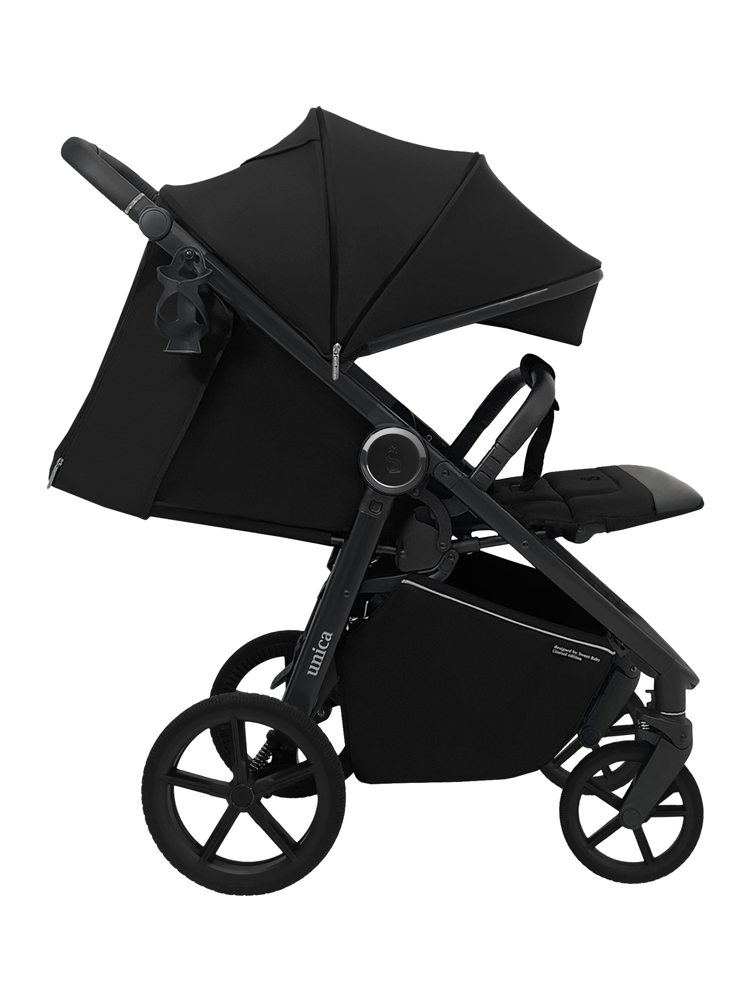 Коляска прогулочная Sweet Baby Unica Black - фото 18