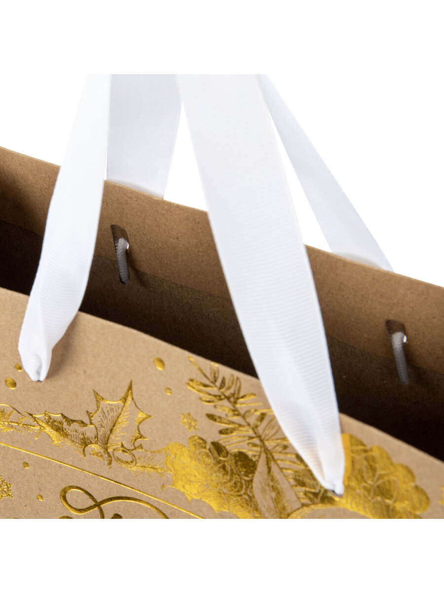 Пакет подарочный новогодний Золотая сказка пакетики для подарков и сладостей набор 4 штуки - фото 6