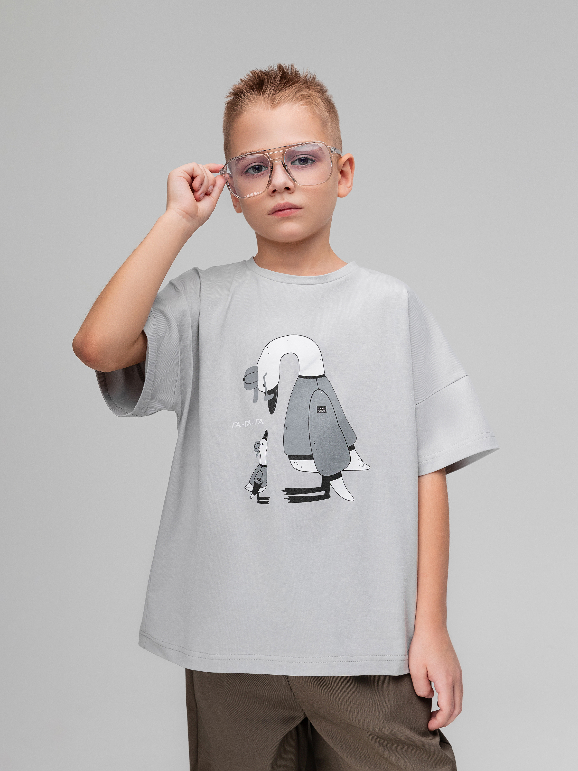 Футболка Bodo 4-435MU_серый - фото 3