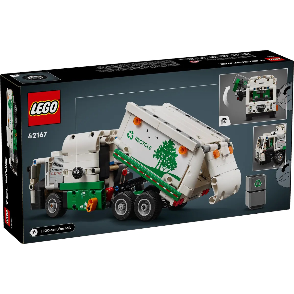 Конструктор LEGO Technic Электрический мусоровоз Mack блочный - фото 6