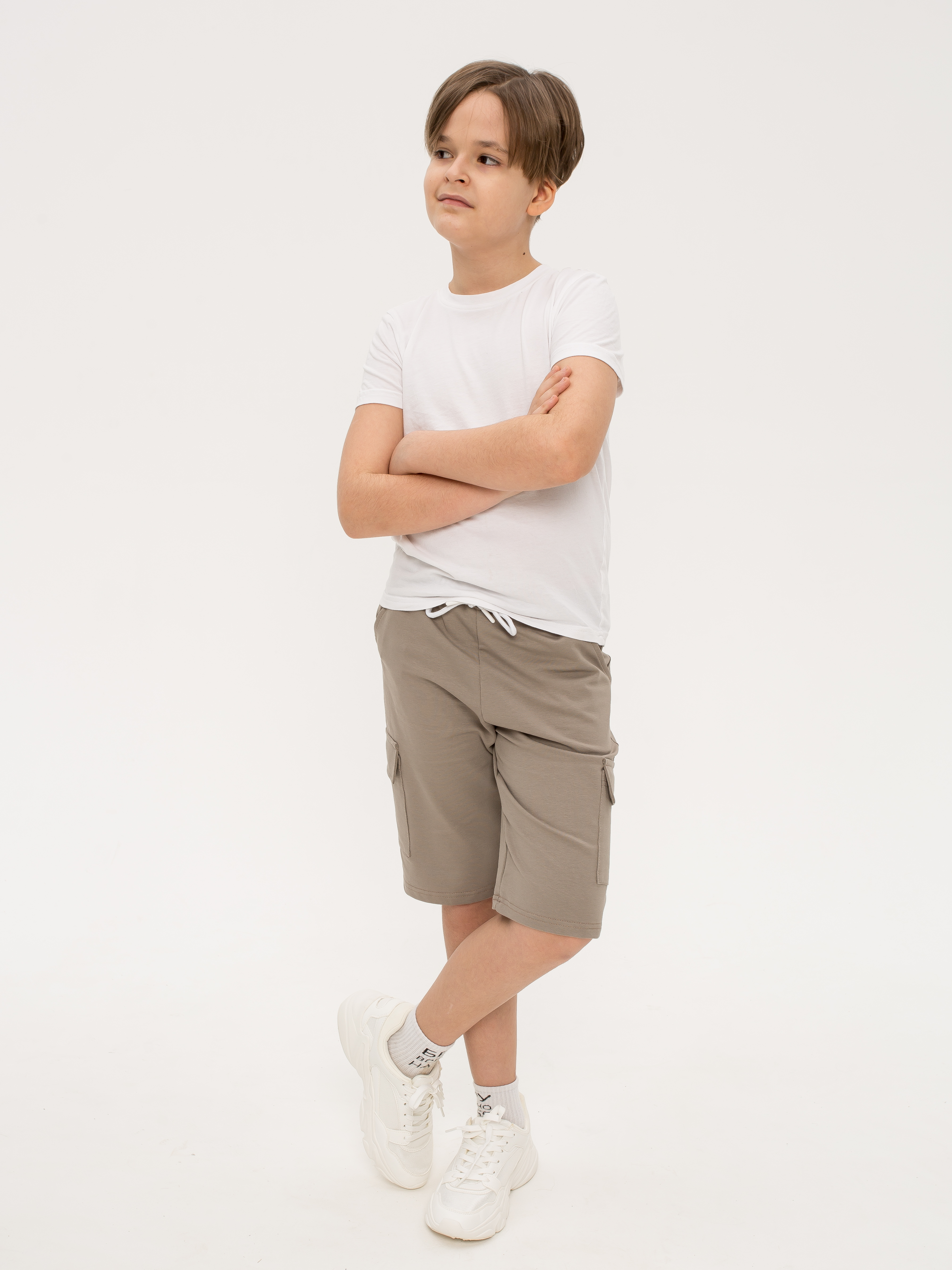 Бриджи Marishachildrenstyle БМ-137-бежевый - фото 7