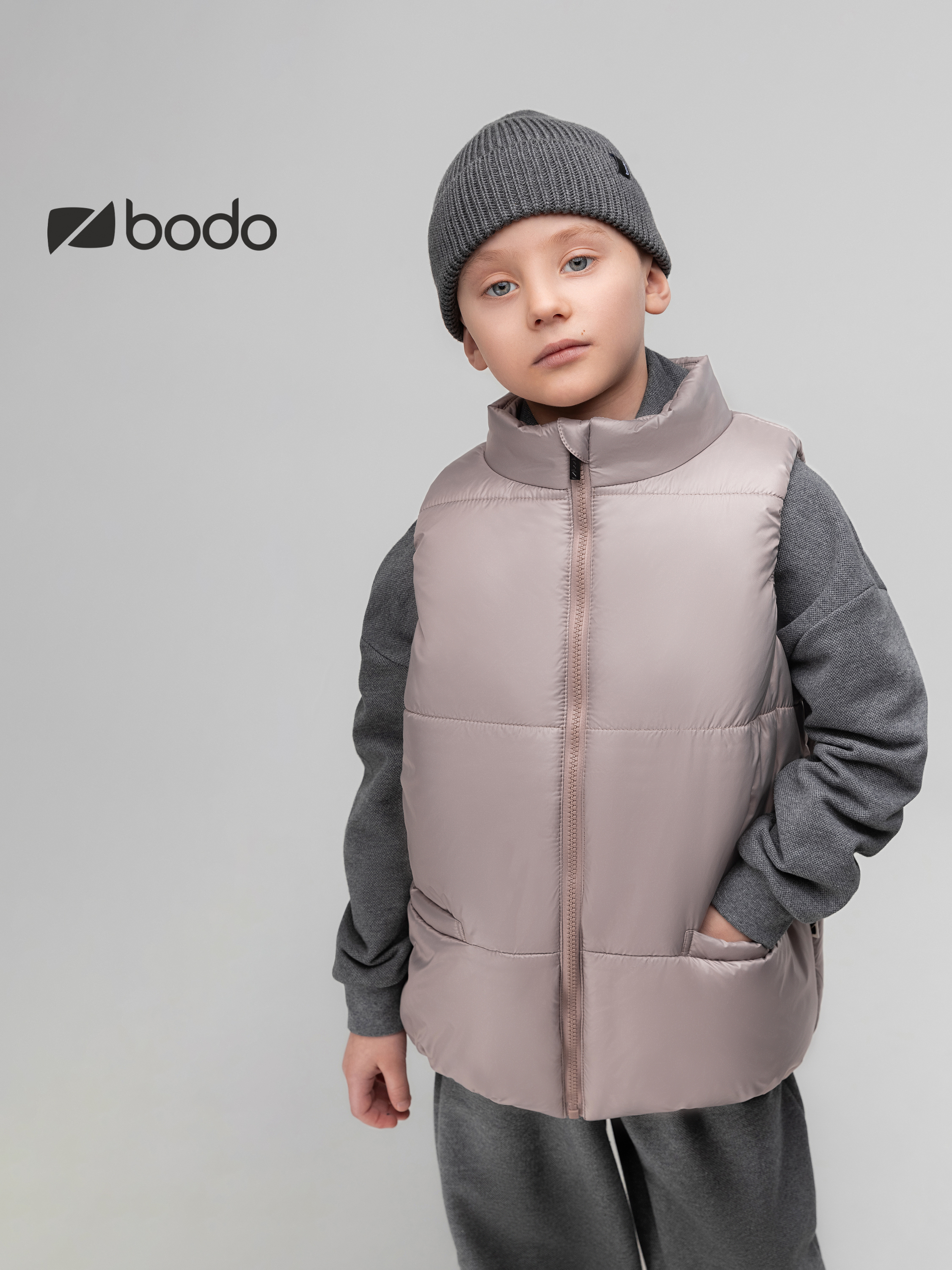 Жилет Bodo 14-56МU_капучино - фото 4