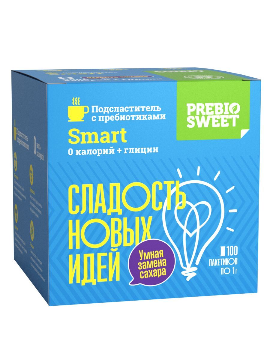 Сахарозаменитель Смарт Prebiosweet Smart в саше стиках 100 шт - фото 12