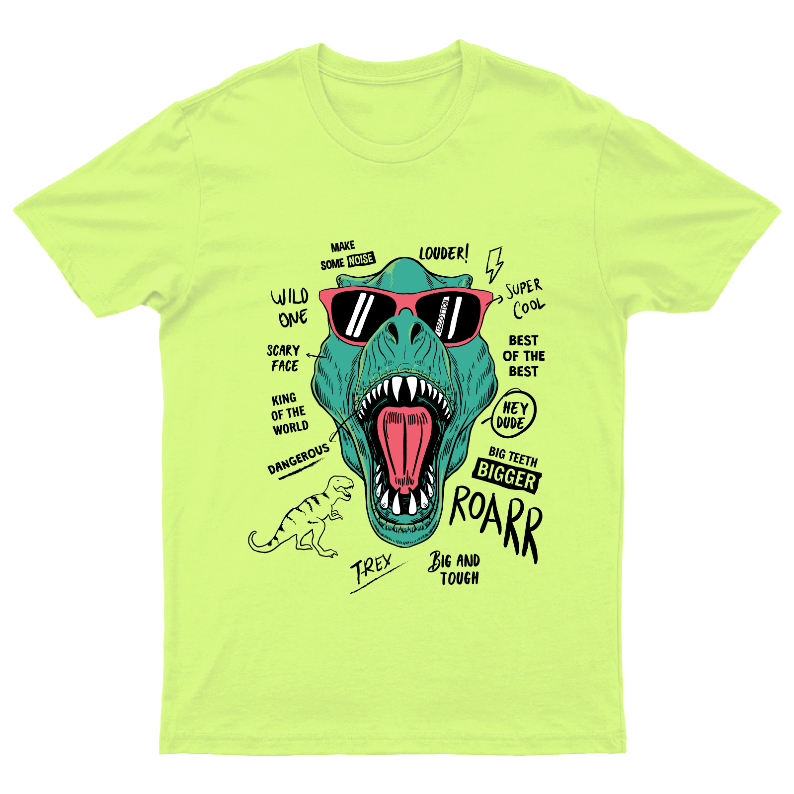 Футболка UZCOTTON Print-F-K-Basic/Teen8-Салат - фото 2