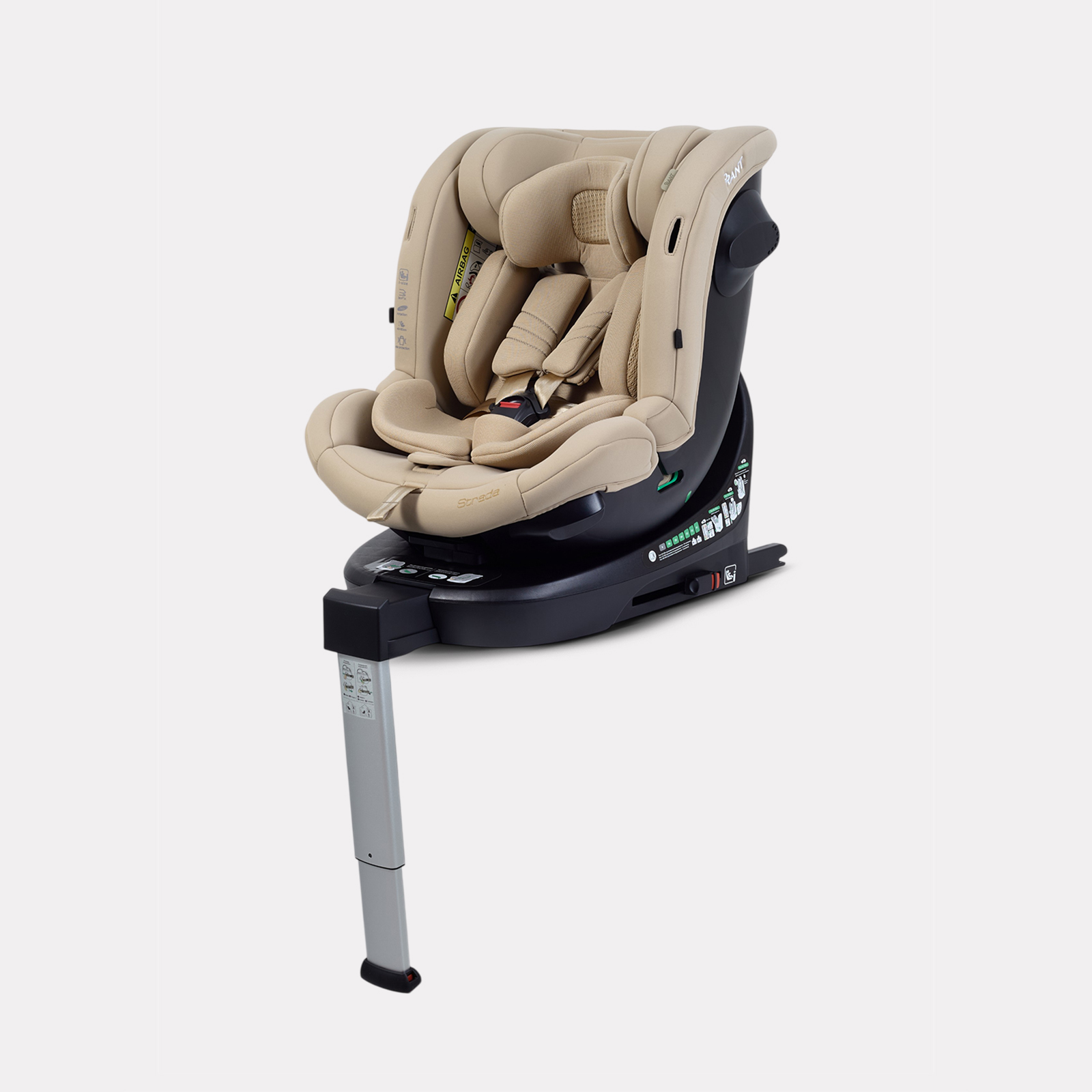Автокресло Rant Страда Isofix 0+/1/2/3 (0-36 кг) бежевый - фото 1