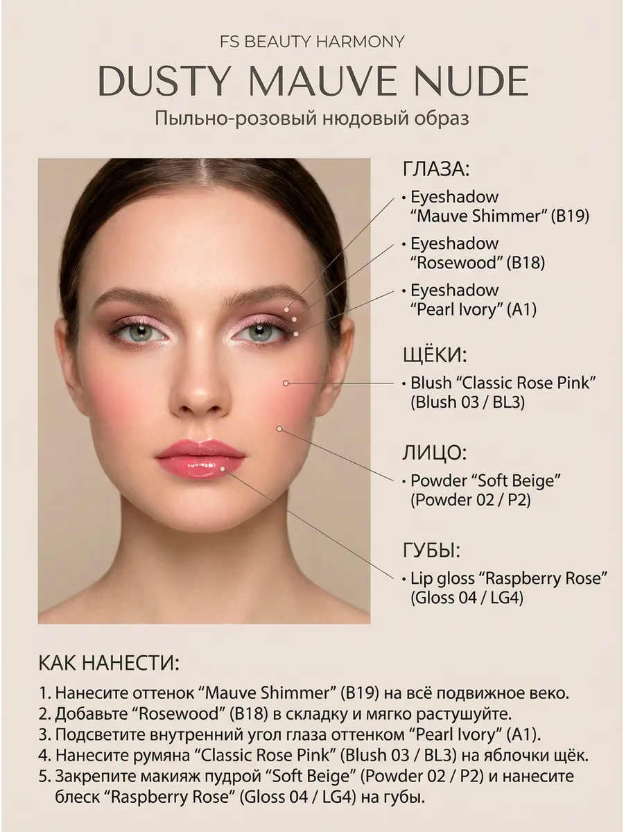 Подарочный набор декортивной косметики FS Beauty De Lux - фото 11