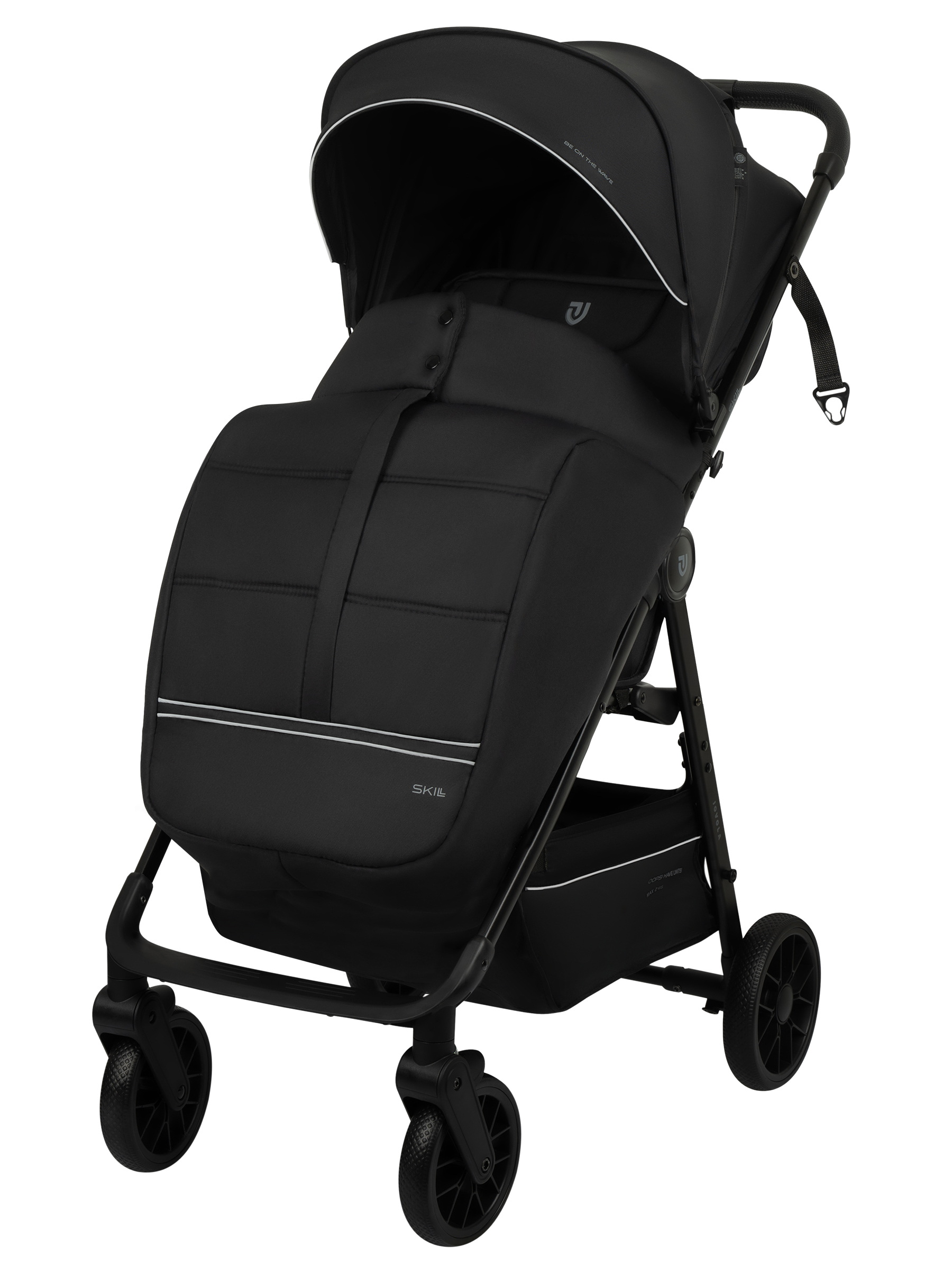 Коляска прогулочная JOVOLA Skill черный - фото 3