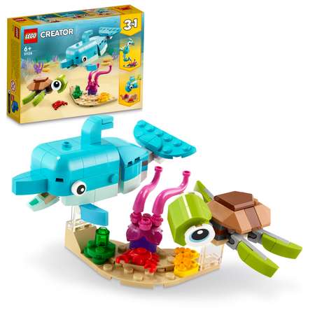 Конструктор LEGO Creator Дельфин и черепаха блочный