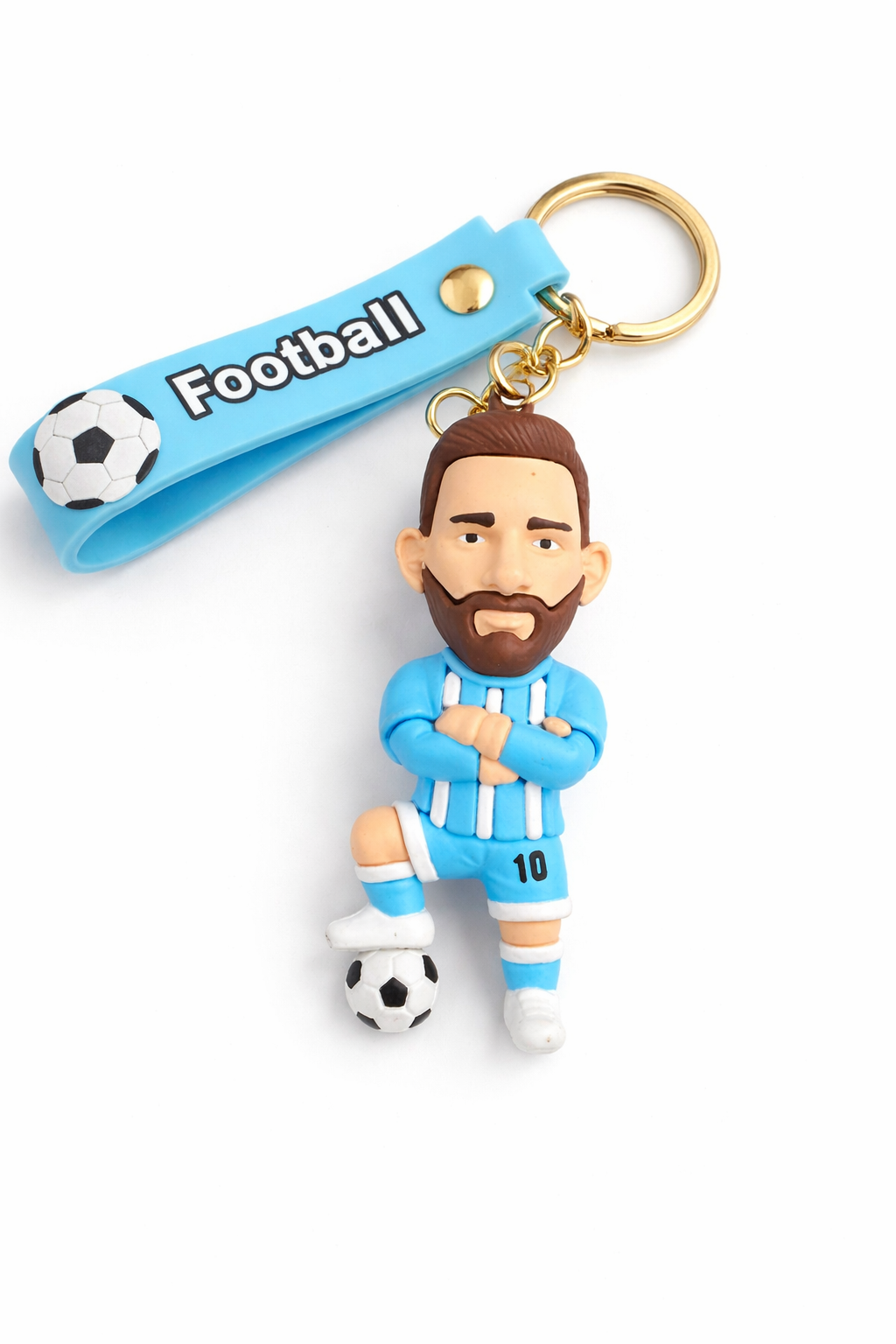 Изображение товара Брелок Мастер Футболист — спортивный подарок для фанатов футбола