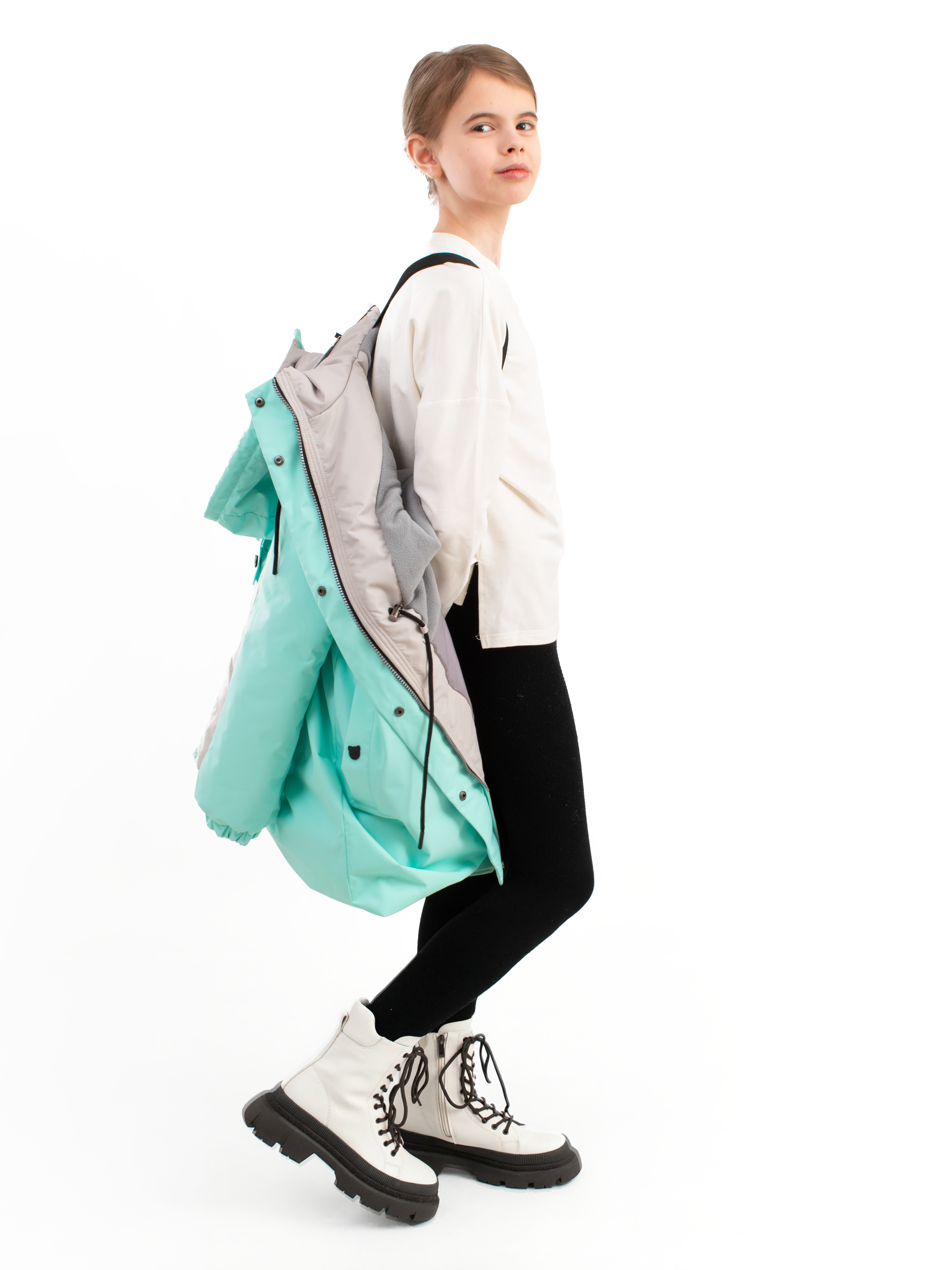 Пальто AllisZhuk 481-01/мятный - фото 2