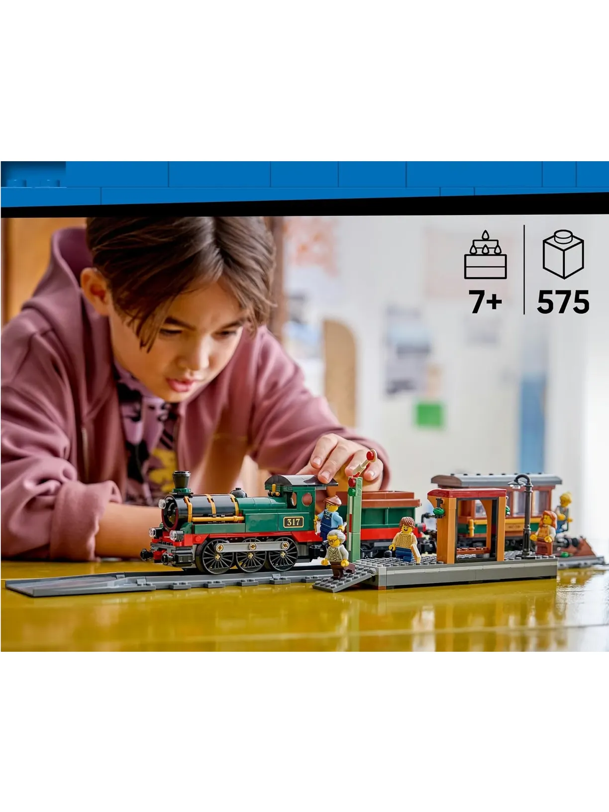 Конструктор LEGO City паровоз со станцией 575 дет. - фото 8
