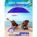 Зонт пляжный BABY STYLE большой от солнца садовый дачный 1.85 м синий