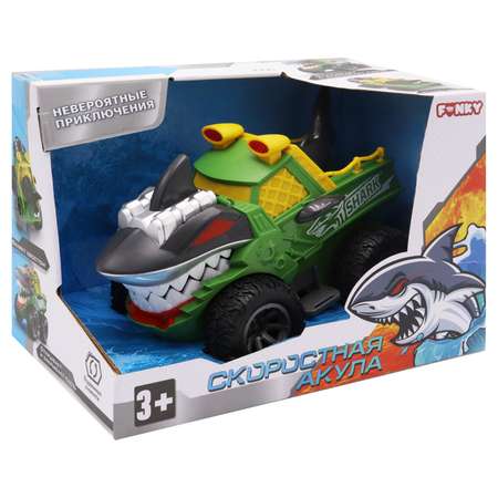 Автомобиль Funky Toys Акула зеленый