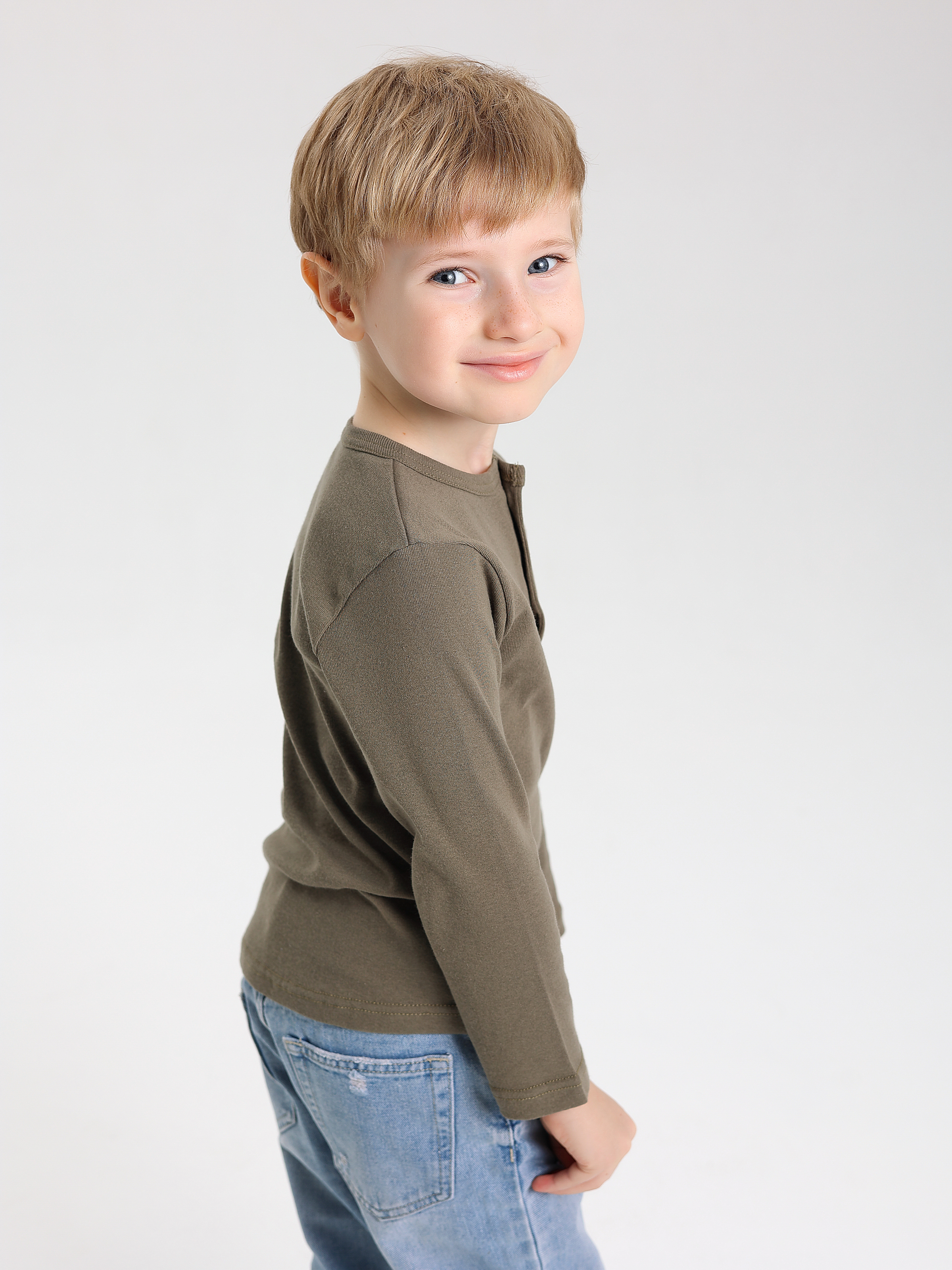 Лонгслив RobyKris 40-13-16_хаки - фото 4