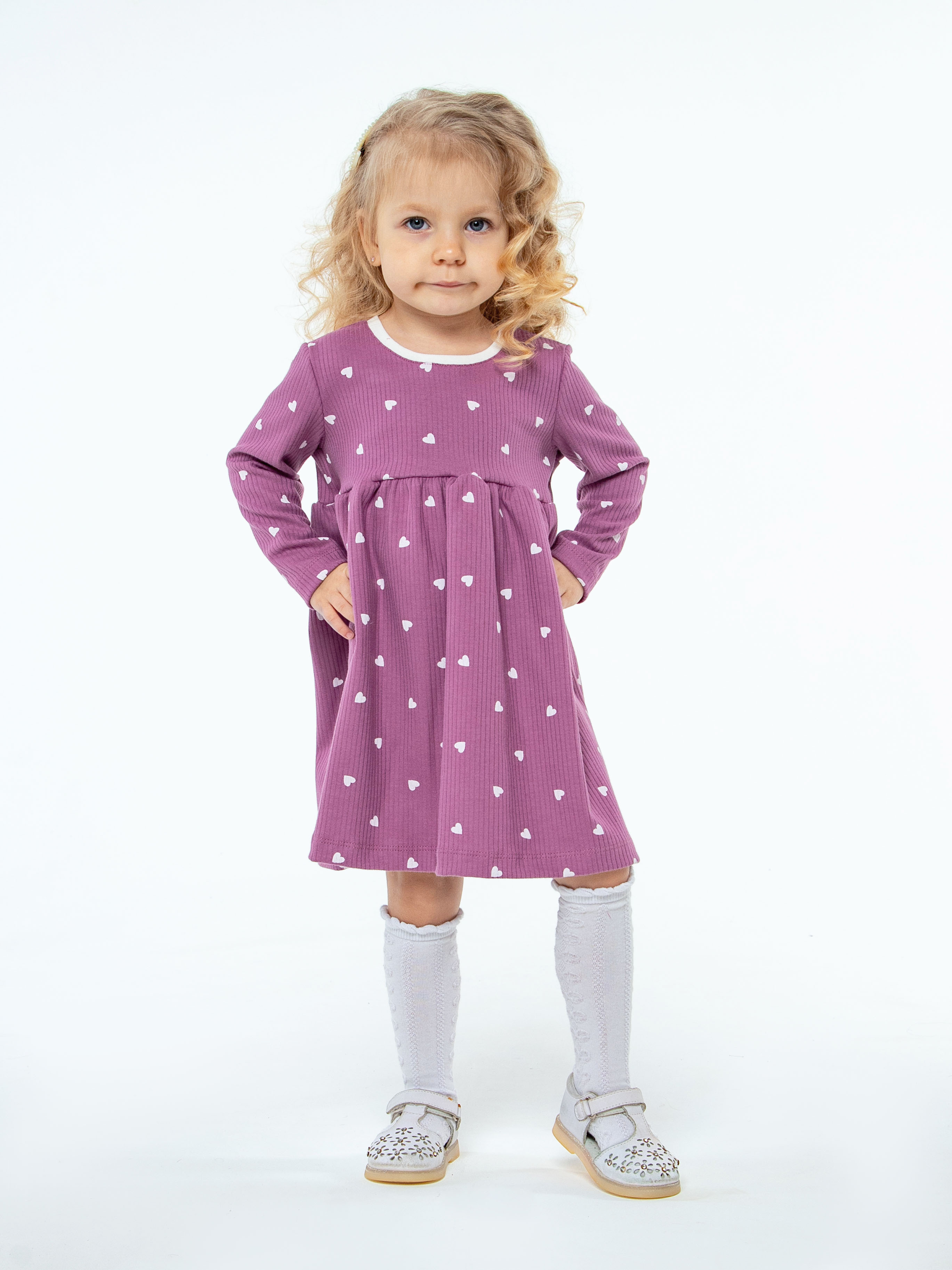 Платье LEVA платье для девочки_мелодия сердец - фото 1
