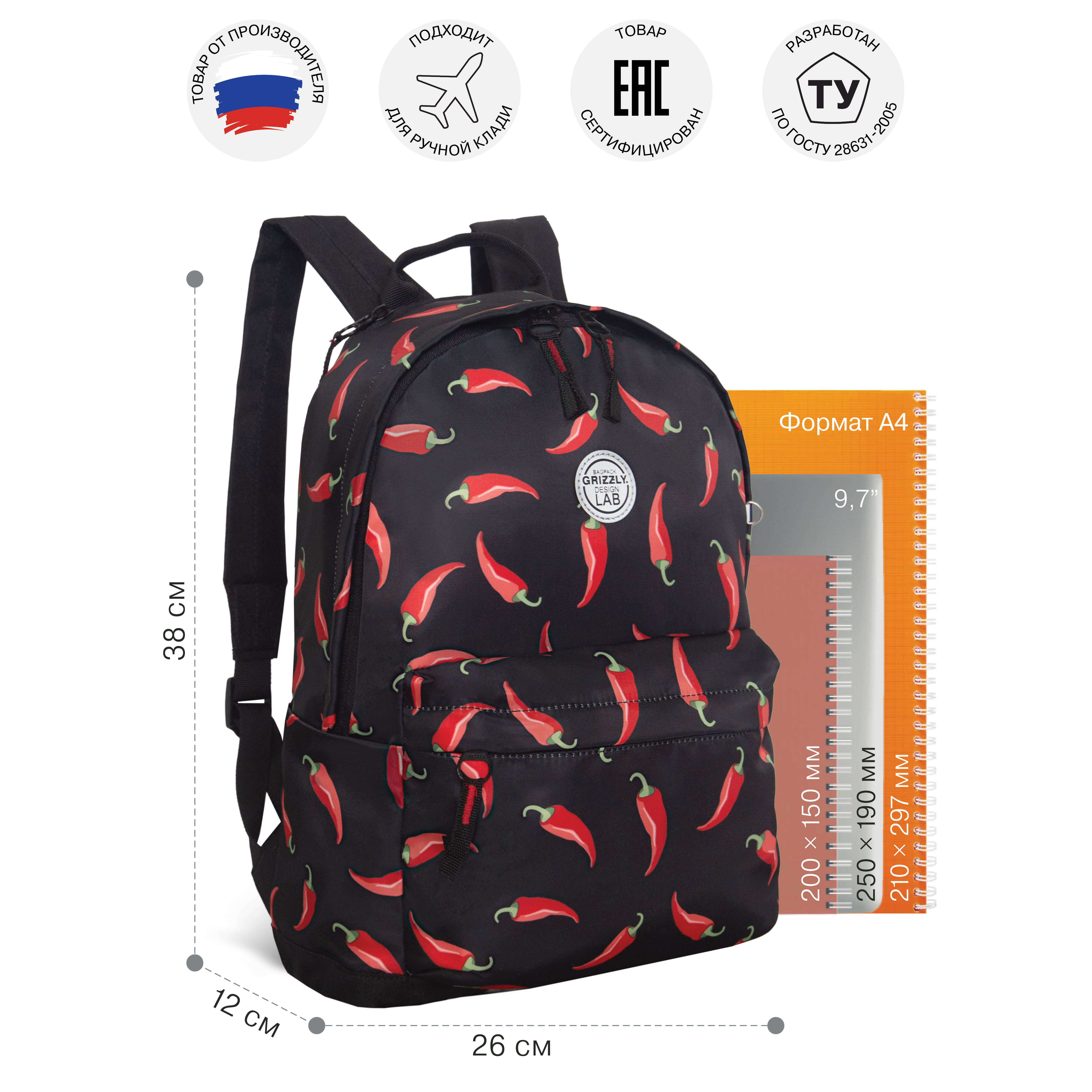 Рюкзак Grizzly Перцы - фото 7