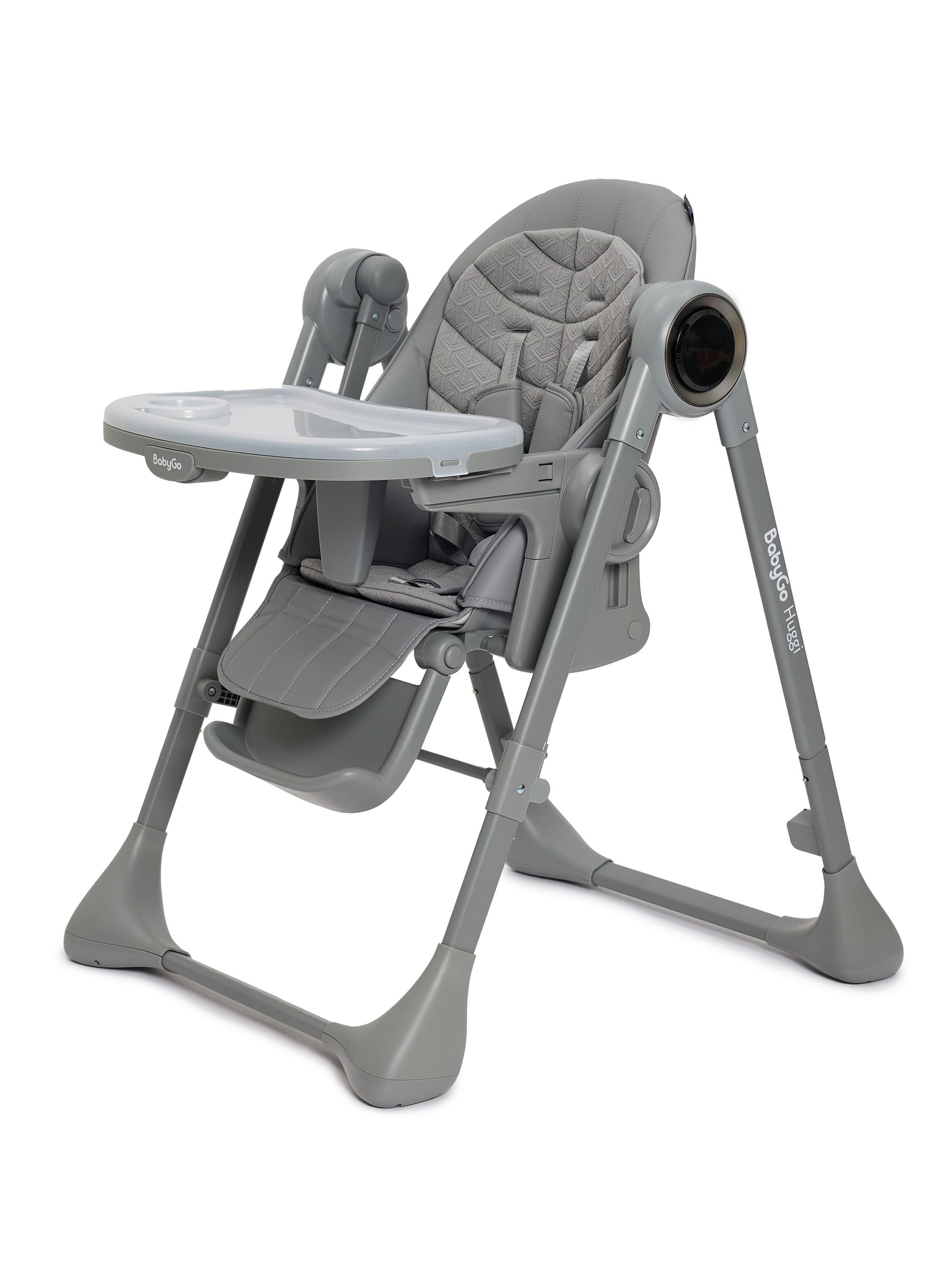 Стульчик для кормления BabyGo Huggi grey серый - фото 10