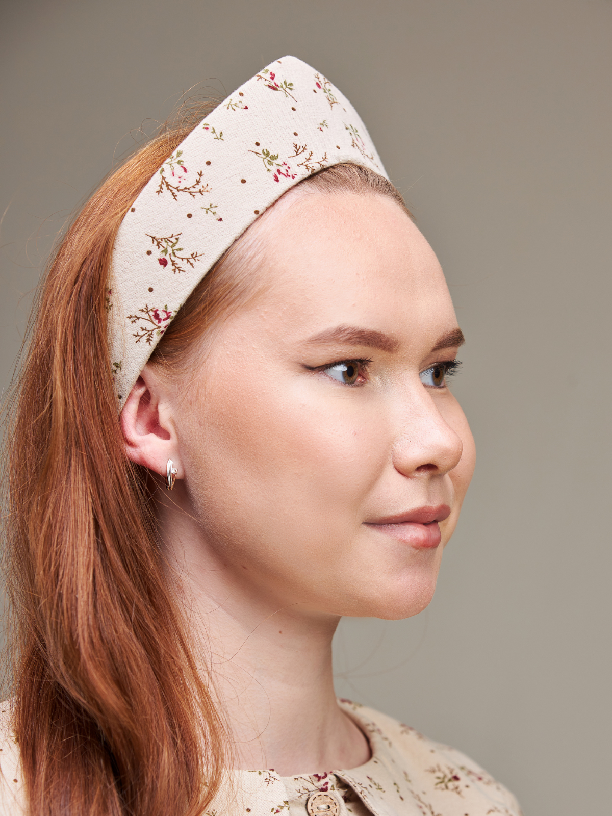 Кокошник MOUN кокошник_фланель_букет/беж - фото 9