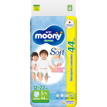 Трусики Moony Extra Soft XL (12-22 кг) 44 шт.