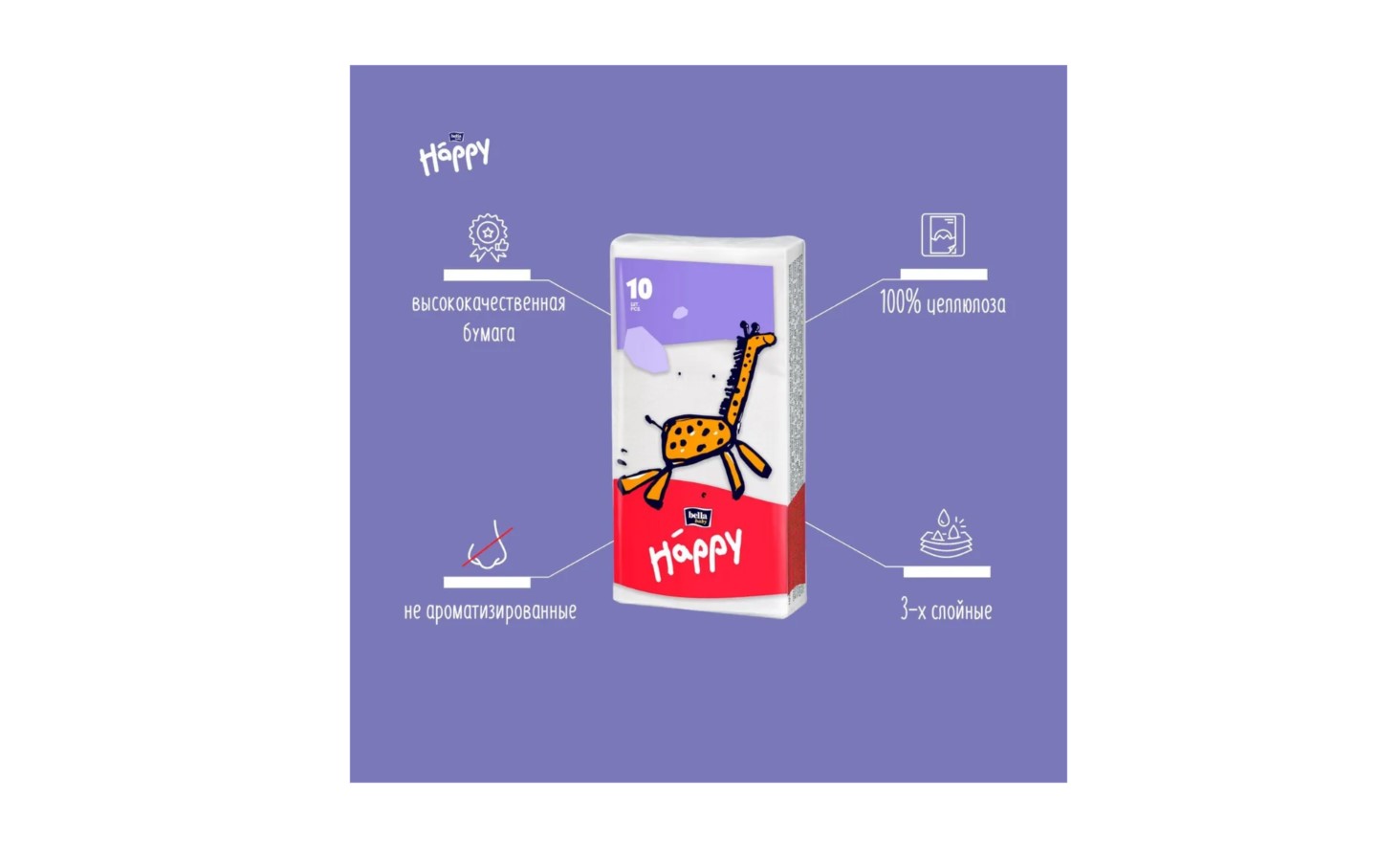 Бумажные платочки Bella baby Happy - фото 2
