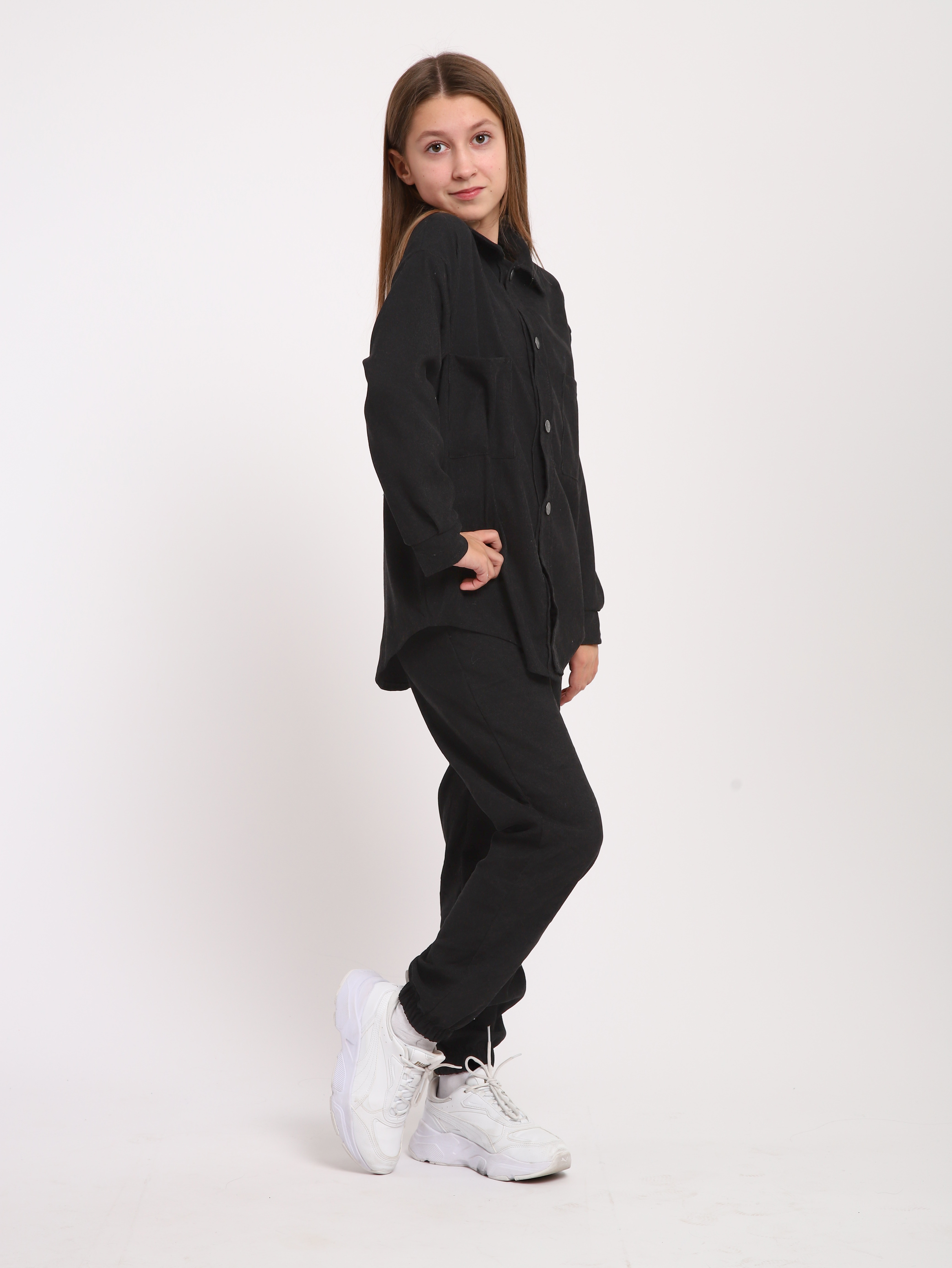 Костюм ЛАДОШКИ Костюм Вельвет черный - фото 10