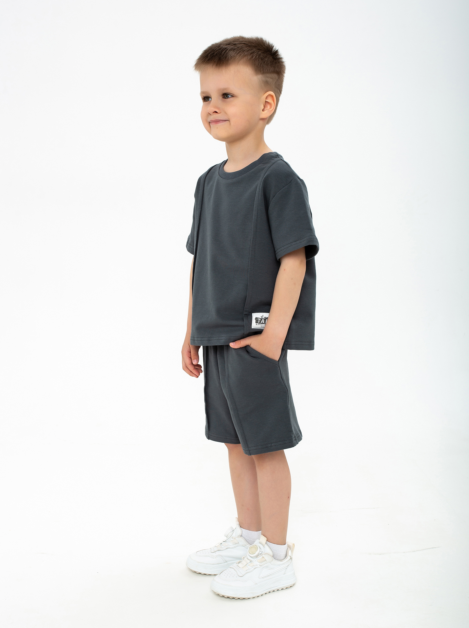 Костюм Marishachildrenstyle КМ-89-графит - фото 6