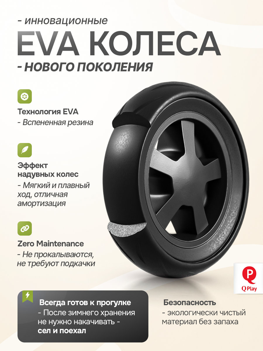 Трехколесный велосипед Q-Play 8 дюймов - фото 4