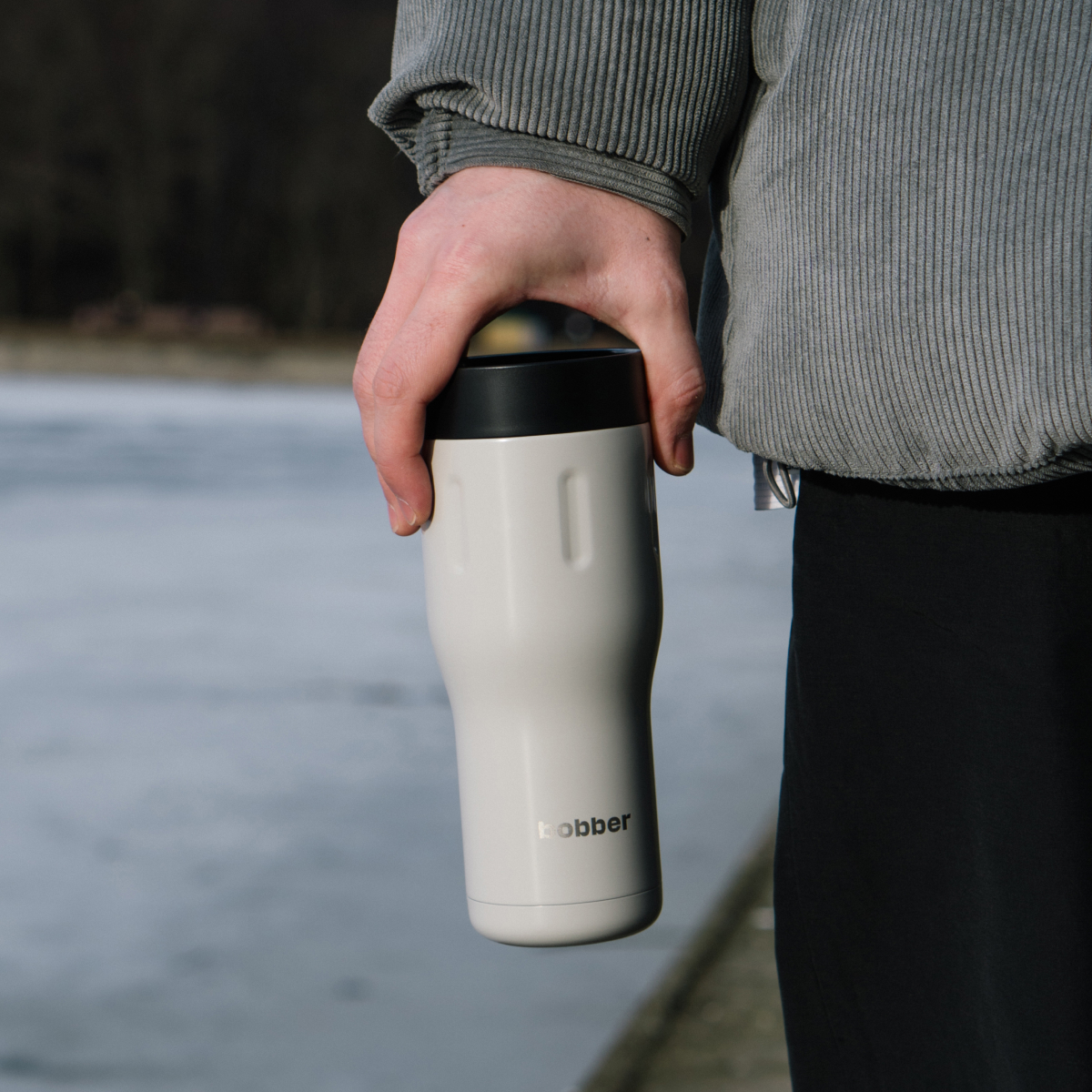 Термокружка для напитков Bobber Tumbler серый - фото 3