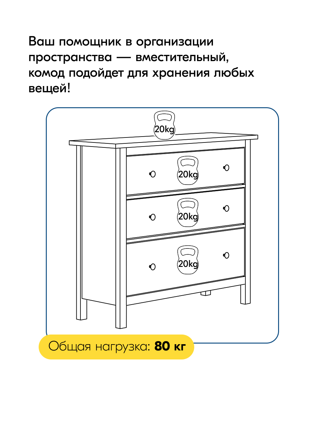 Комод IKEA КЫМОР - фото 8