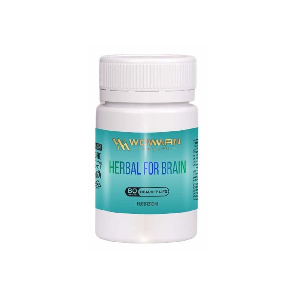 Ноотроп WowMan WMAS1010 Herbal for Brain для работы мозга и улучшения памяти - фото 1