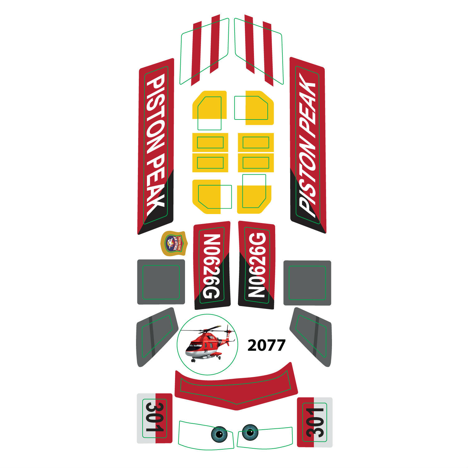 Сборная модель Звезда Самолеты Рейнджер Винт 2077 - фото 4