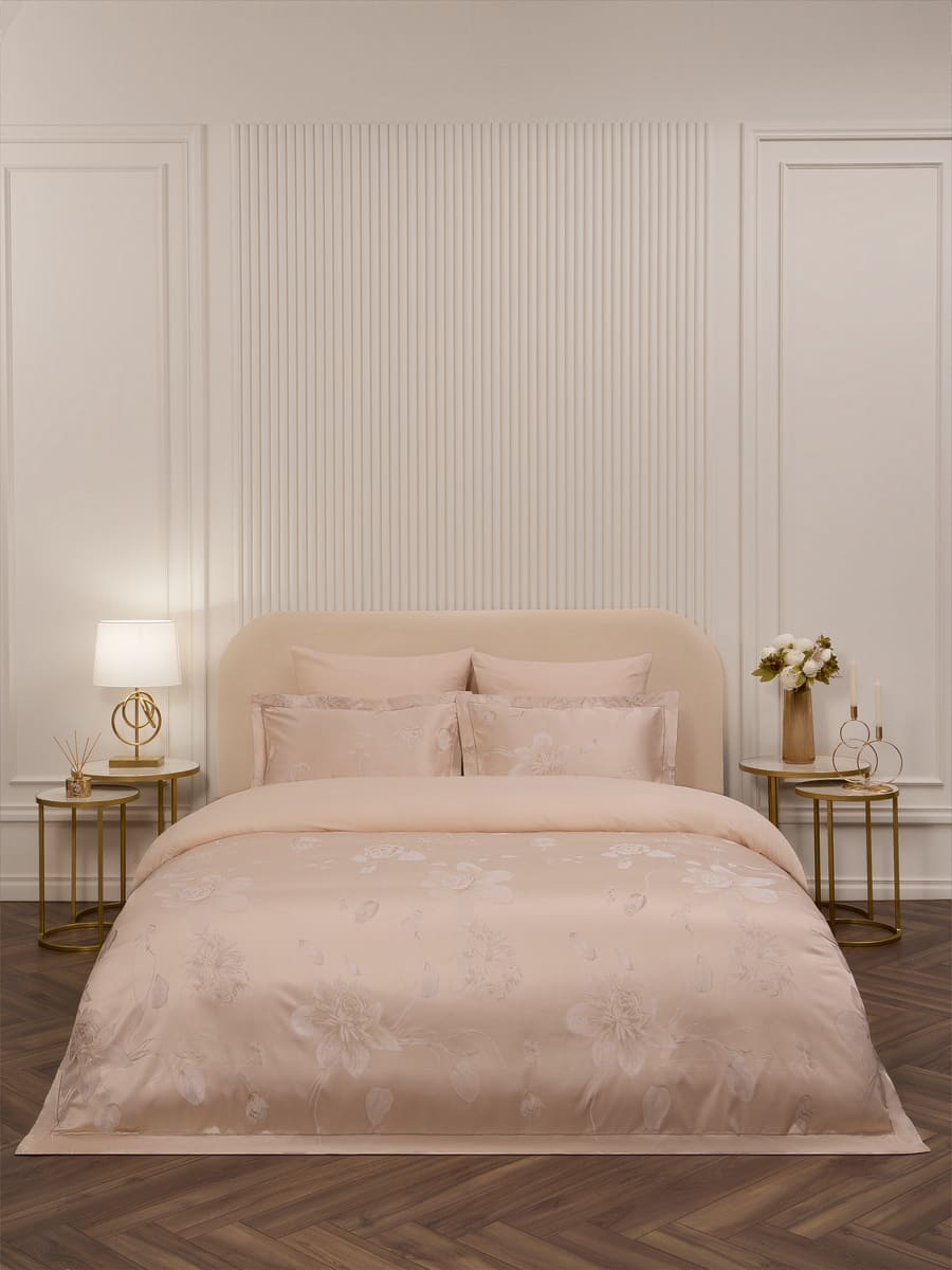 Комплект постельного белья ARYA Salmon семейный 7 предм. - фото 1