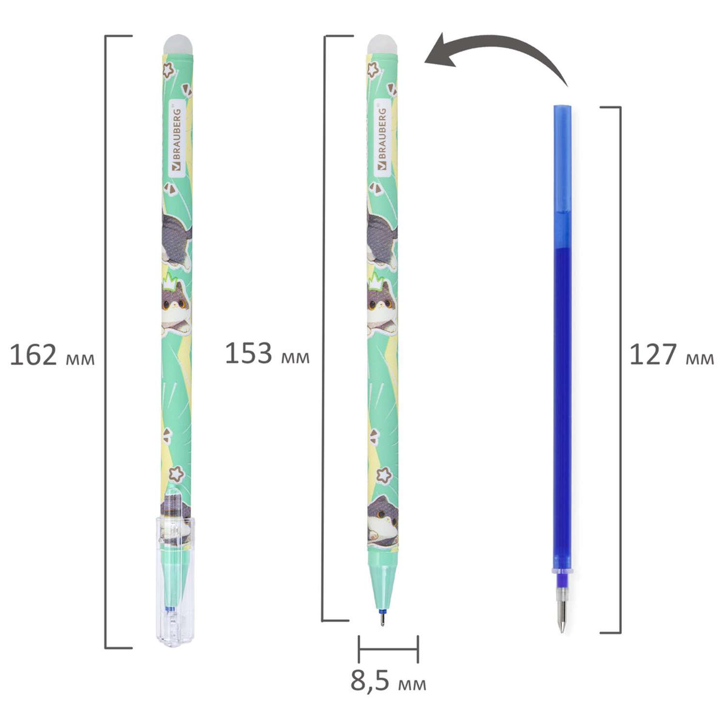 Ручка гелевая Brauberg в ассортименте - фото 3