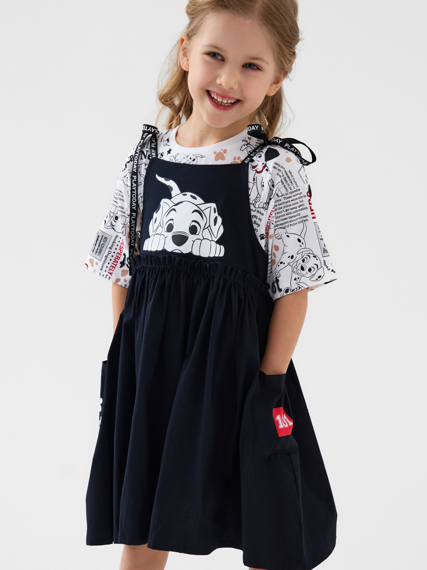 Изображение товара Сарафан и футболка PlayToday 101 далматинец для девочки