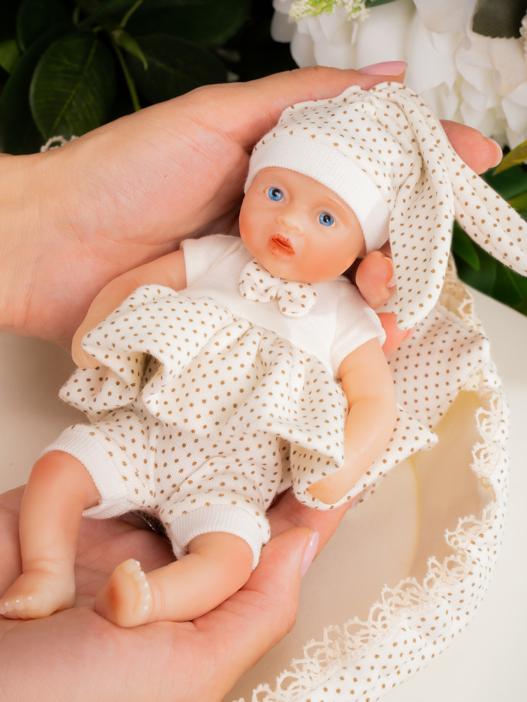 Кукла мини Magic Manufactory Magic baby Пупс реборн девочка высота 19 см 4631162180901 - фото 20