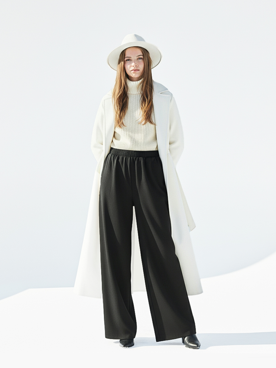 Брюки-палаццо СИНЯЯ МОДА WF1011B-H39 - фото 1