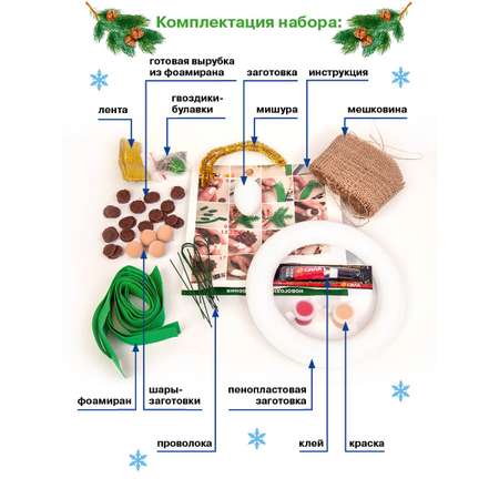 Набор для творчества Волшебная мастерская Венок