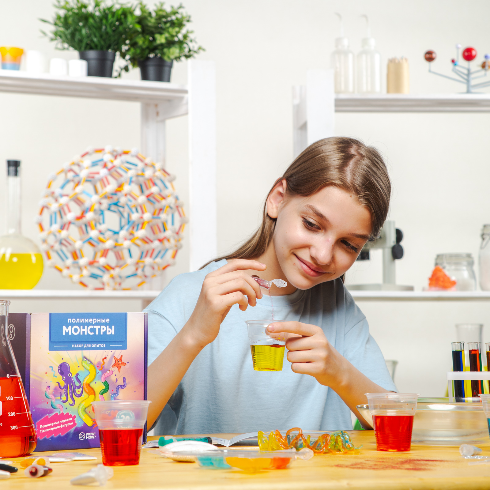 Набор для опытов WOW! HOW? Полимерные монстры - фото 4