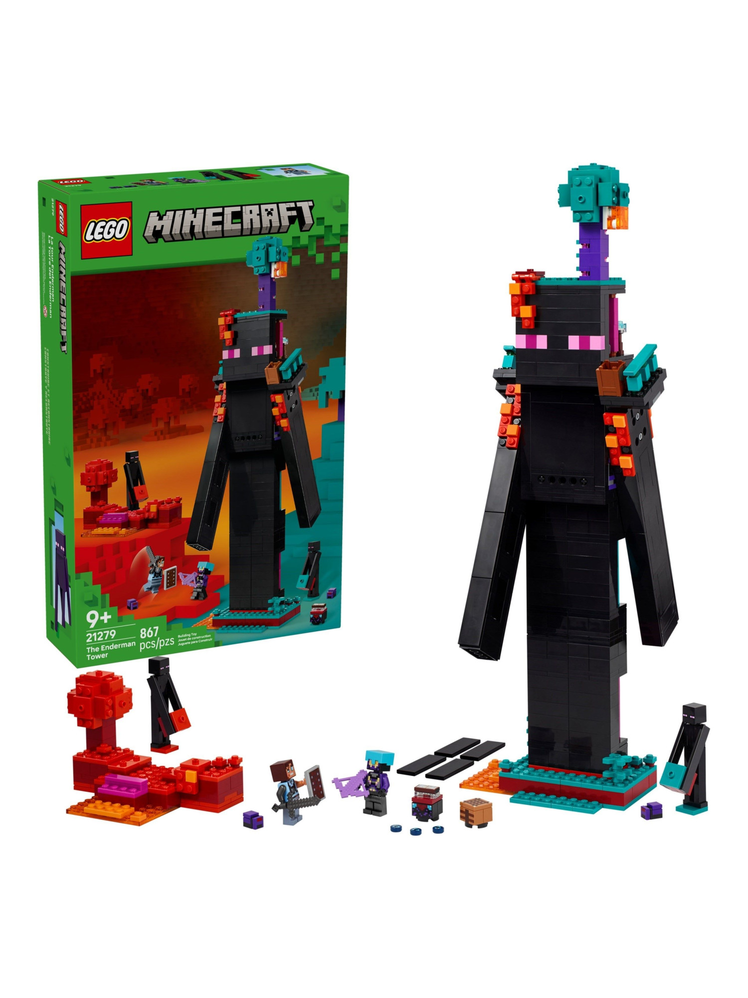 Конструктор LEGO Minecraft Башня Эндермена 867 дет. - фото 4